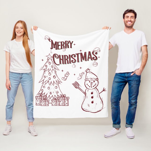 Manta Polar Playful Merry Christmas (In situ)