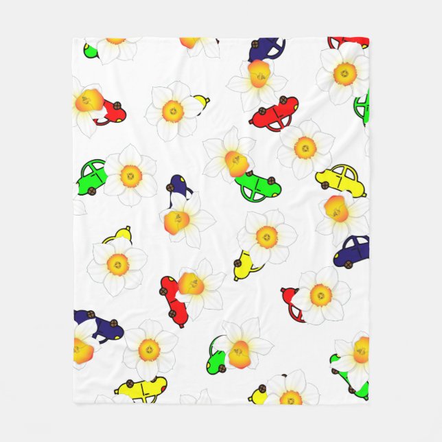 Manta Polar Playful Scribble Pattern Blanket (Anverso)