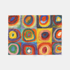 Manta Polar Plazas con círculos concéntricos de Kandinsky
