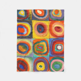 Manta Polar Plazas con círculos concéntricos de Kandinsky
