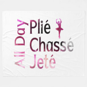Manta Polar Plie, Chasse, Jete Todo el Día ~ Diseño de Ballet