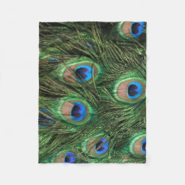 Manta Polar Pluma del pavo real