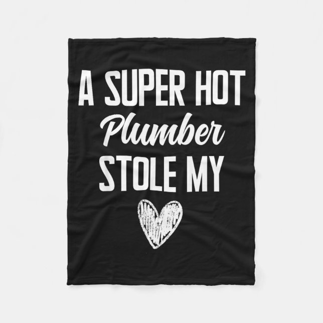 Manta Polar Plumber Boyfriend Girlfriend Stole My Heart Funny  (Anverso)