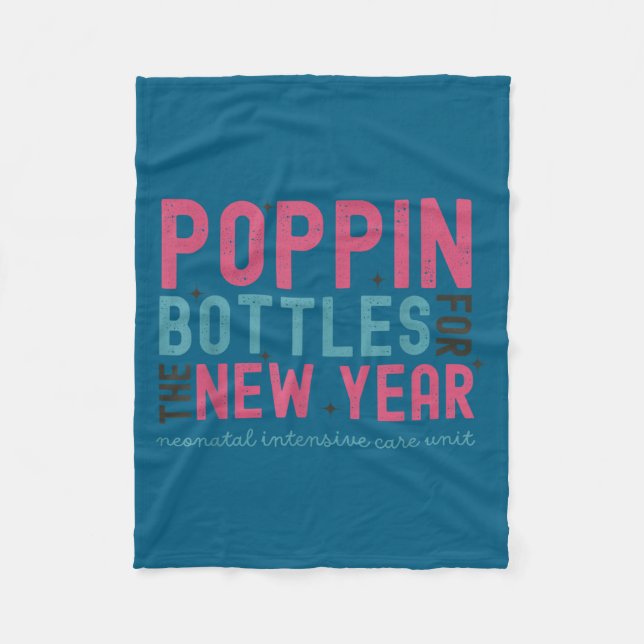 Manta Polar Pn Bottles For The New Year, Midwife New Year's Ev (Anverso)