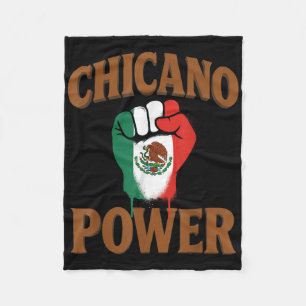Manta Polar Poder Chicano Bandera Mexicana México Marrón Latin
