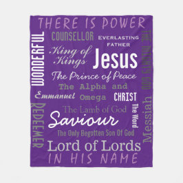 Manta Polar Poderoso nombre de Jesús Cristiano