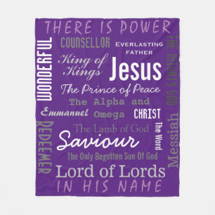 Manta Polar Poderoso nombre de Jesús Cristiano