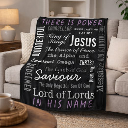 Manta Polar Poderoso nombre de Jesús Cristiano