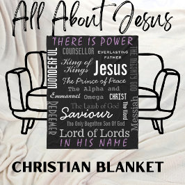 Manta Polar Poderoso nombre de Jesús Cristiano