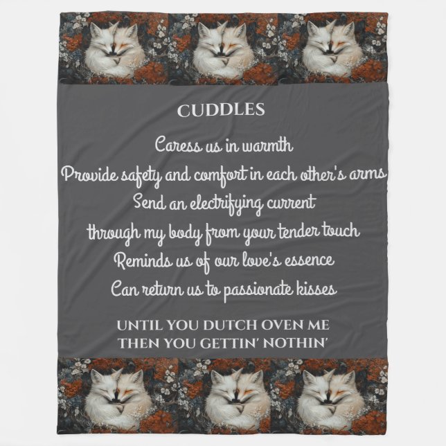 Manta Polar Poema Cuddle (Anverso)