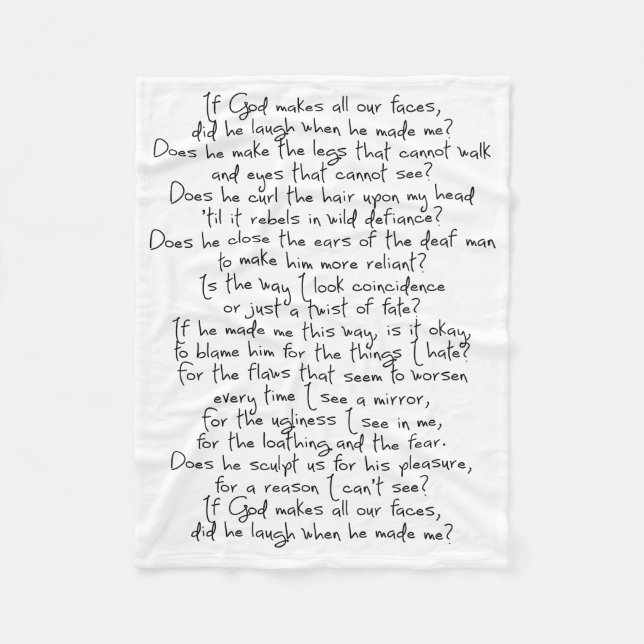 Manta Polar Poema de Fern (Anverso)