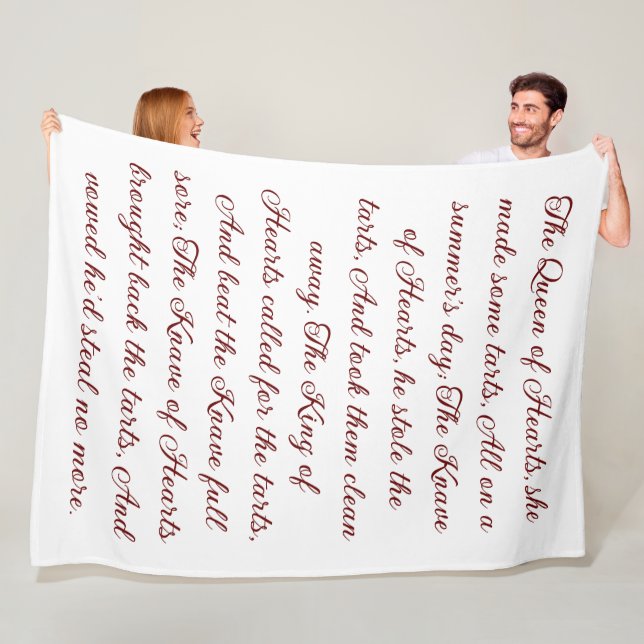 Manta Polar poema de la reina de los corazones tarta (In situ)