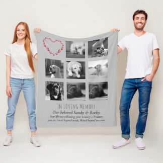 Manta Polar Poema de regalo del Collage de fotos Keepsake en m