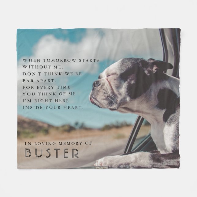 Manta Polar Poema fotográfico conmemorativo del mascota (Frente (Horizontal))