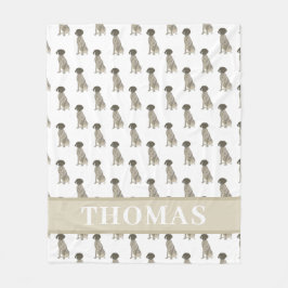 Manta Polar Pointer de pelo corto alemán (Hígado y Blanco)