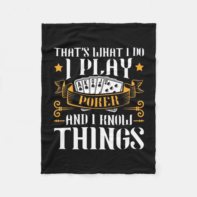 Manta Polar Poker que es lo que juego (Anverso)