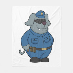 Manta Polar Policía de perros