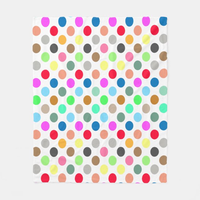 Manta Polar Polka dots - multicolors (Anverso)