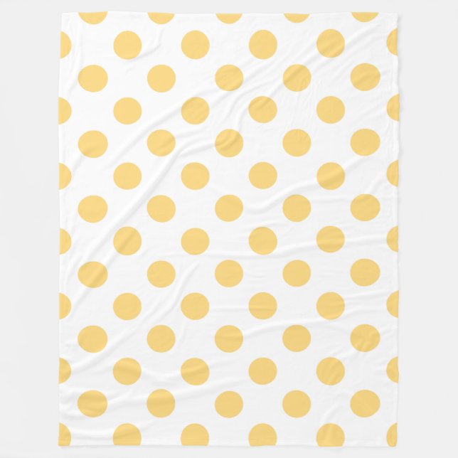 Manta Polar Polkadots amarillos (Anverso)