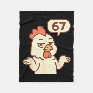 Manta Polar Pollo 67 Meme Seis Siete Divertido Gen Alfa