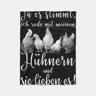 Manta Polar Pollo Divertido Dice Hablo Con Mis Gallinas M