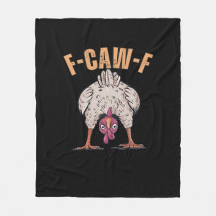 Manta Polar Pollo Divertido Estilo Clásico Retro Genial F Caw