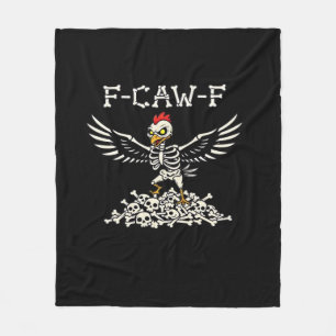 Manta Polar Pollo Divertido F Caw F Halloween Genial Estilo Ún