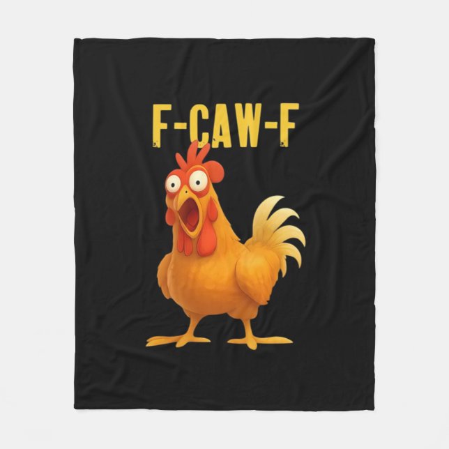 Manta Polar Pollo Divertido F Caw F Meme Estilo Moderno de Mod (Anverso)