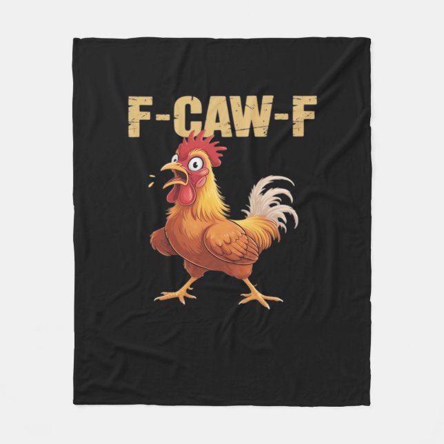 Manta Polar Pollo F-Caw-F Clásico Estilo Básico (Anverso)