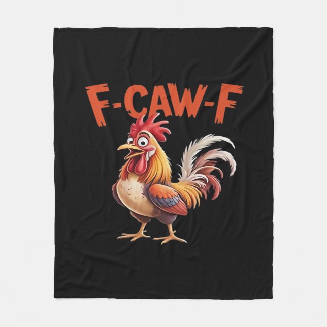 Manta Polar Pollo F-Caw-F Clásico Estilo Creativo (Anverso)
