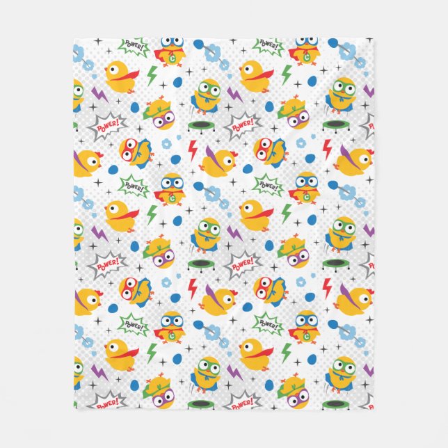 Manta Polar Pollo superhéroe (Anverso)