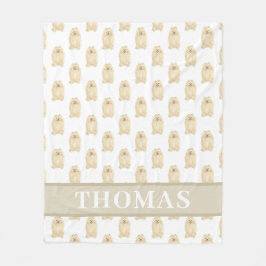 Manta Polar Pomerania personalizada