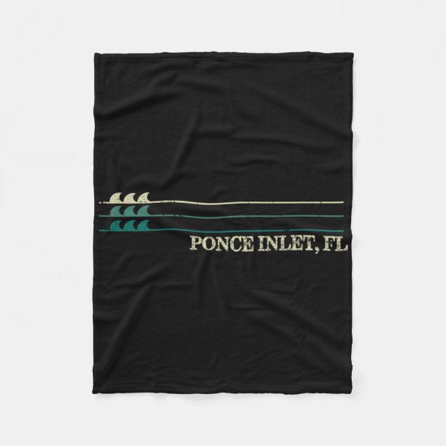 Manta Polar Ponce Inlet Florida rompe surf retro onda  (Anverso)