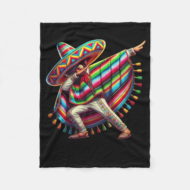 Manta Polar Poncho Cinco De Mayo Dab Fiesta Bo (Anverso)