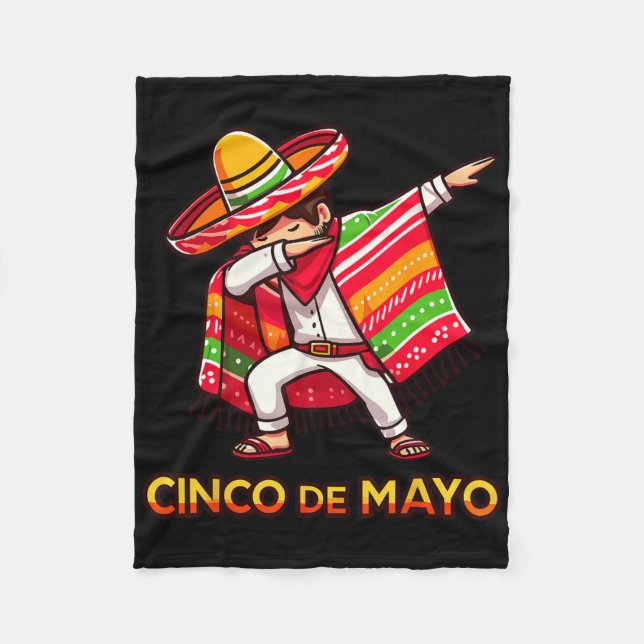 Manta Polar Poncho Cinco De Mayo Fiesta 3 (Anverso)