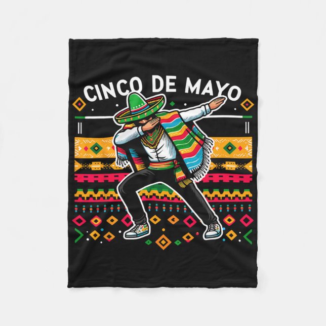 Manta Polar Poncho Cinco De Mayo Fiesta 4 (Anverso)