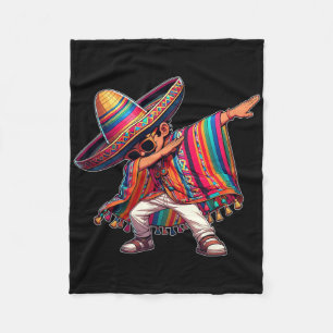 Manta Polar Poncho Mexicano Dabbing Cinco De Mayo Hombre Sombr