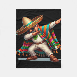 Manta Polar Poncho Mexicano Dabbing Cinco De Mayo Hombres Niño