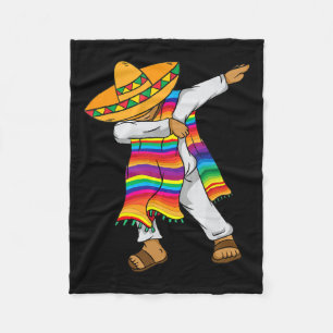 Manta Polar Poncho Mexicano De Mayo Dabbing Niños Niño Hombre