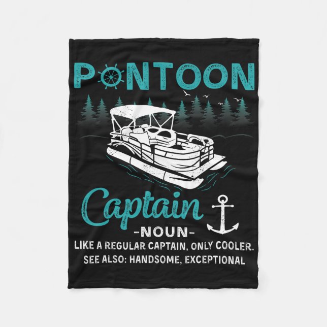 Manta Polar Pontoon Captain Definition Funny Pontoon Boat Boat (Anverso)