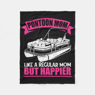 Manta Polar Pontoon Mom Como Una Madre Corriente Pontoon Bo