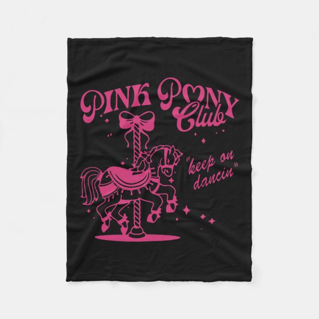 Manta Polar Pony And Heels Lover Chicas Rosa Clubs Cowgirl (Anverso)