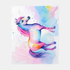 Manta Polar Pony colorido 2