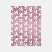 Poodle en Purpurina rosado