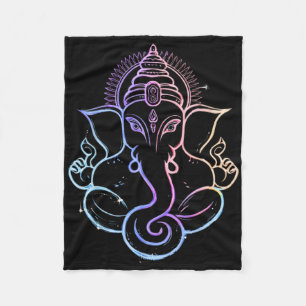 Manta Polar Pooja hindú Ganesha Elefante Dios India Meditación