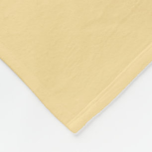 Manta Polar Popcorn Mantequilla Amarillo Color sólido Imprimir