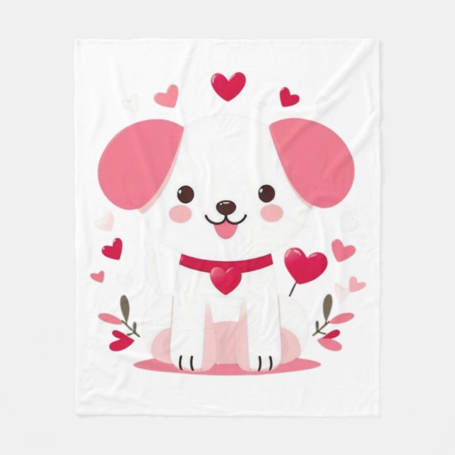 Manta Polar Popo de la valentina caprichoso (Anverso)