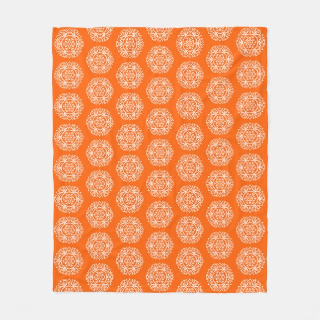 Manta Polar Poppy Mandala (Anverso)