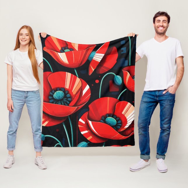 Manta Polar Poppy Papaver flowers (In situ)