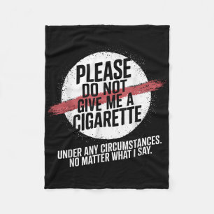 Manta Polar Por Favor, No Me Des Un Cigarrillo Bajo Ningún Cir